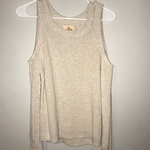 Hollister open shoulder sweater